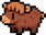 small pixel brown calf